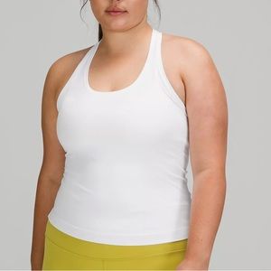 Lululemon tank top - black and white stripe size 4